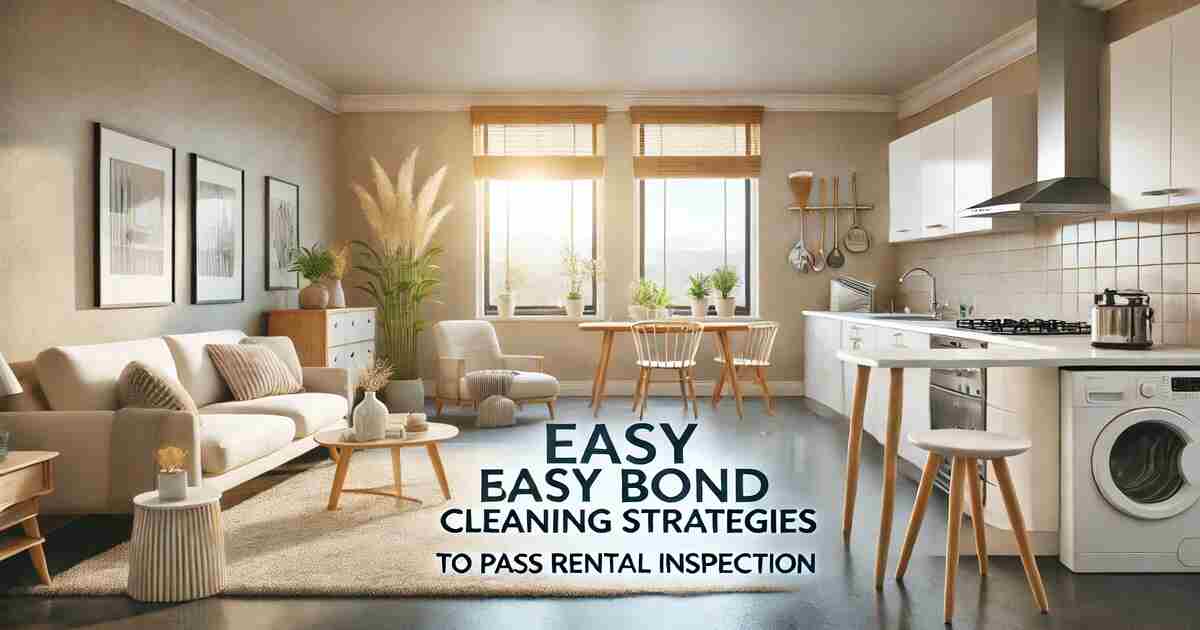 Easy Bond Cleaning Strategies to Pass Your Property Certification