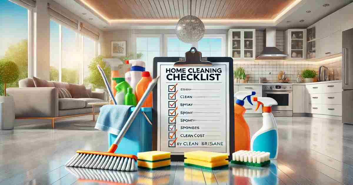 Clean Cost Brisbane - Home Cleaning Checklist