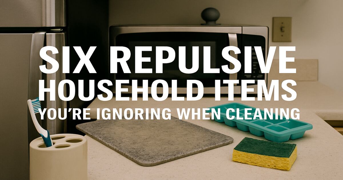 Six Repulsive Household Items You're Ignoring When Cleaning