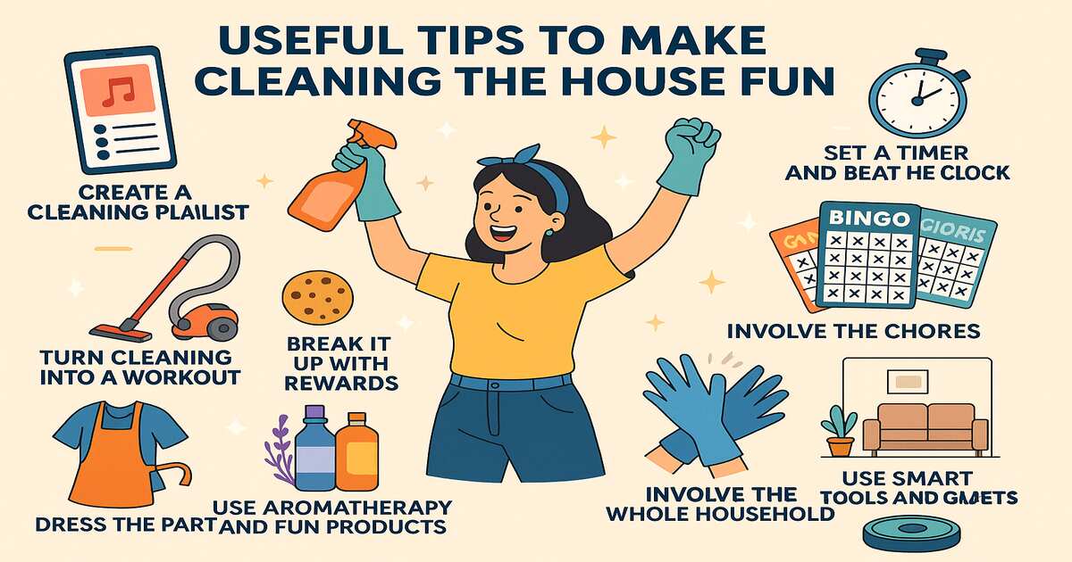 Use These Useful Tips to Make Cleaning the House Fun