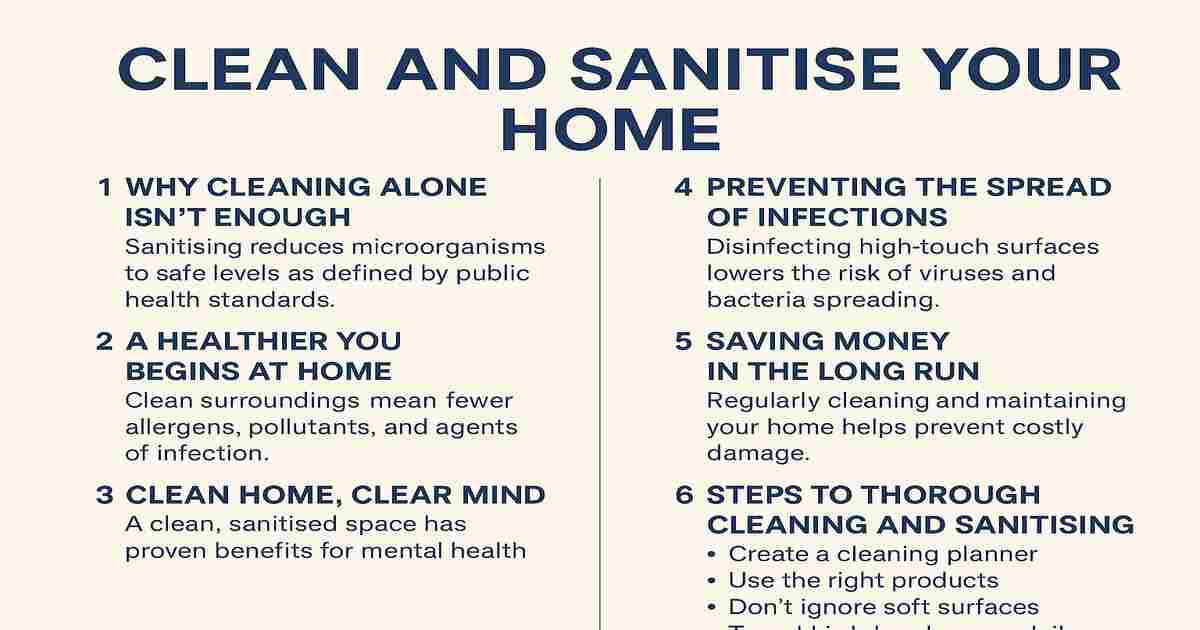 Why It's Crucial To Clean and Sanitise Your Home