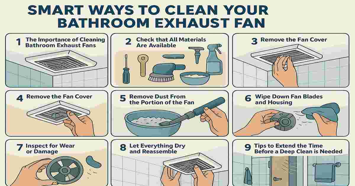 Smart Ways to Clean Your Bathroom Exhaust Fan
