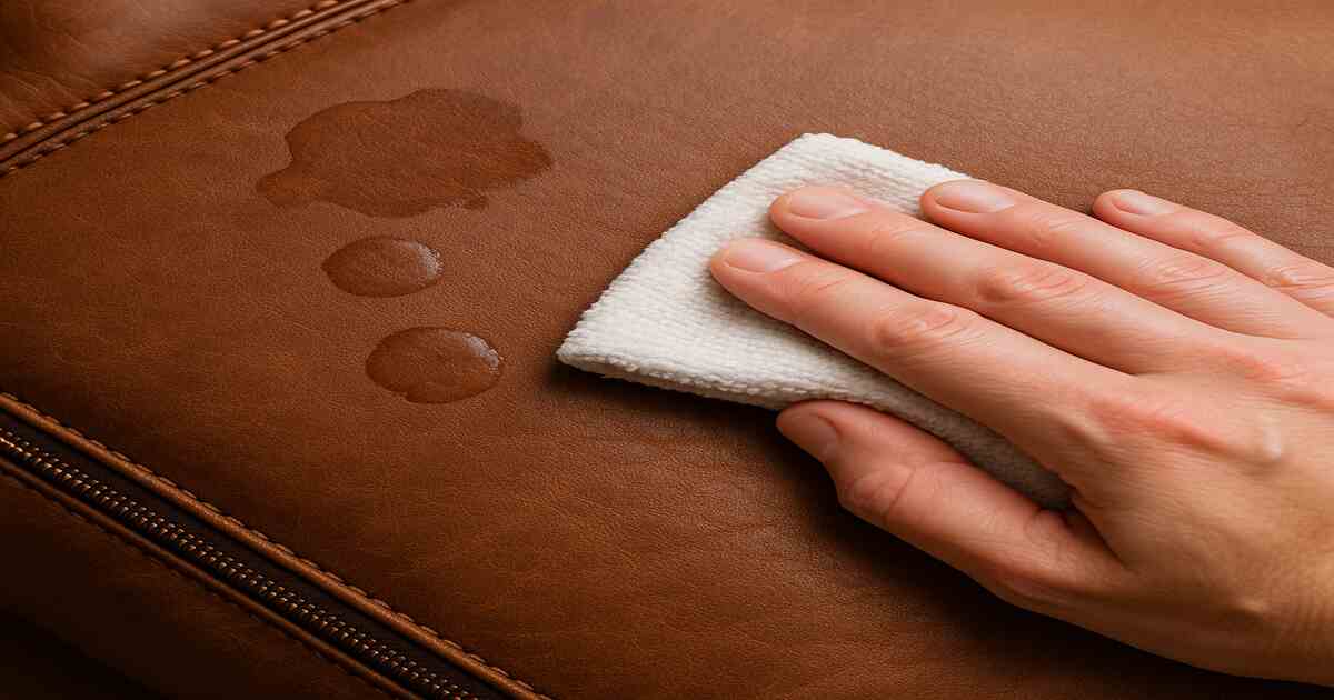 Leather Surfaces Remove Water Stains Easily