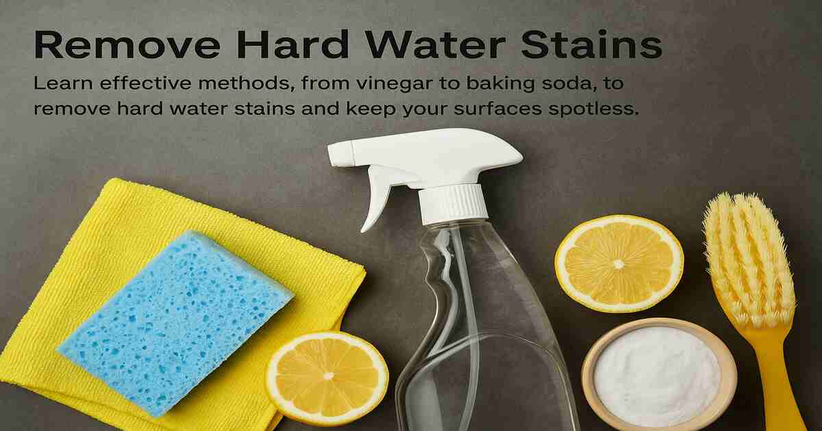 Remove Hard Water Stains: 8 Easy Cleaning Tips