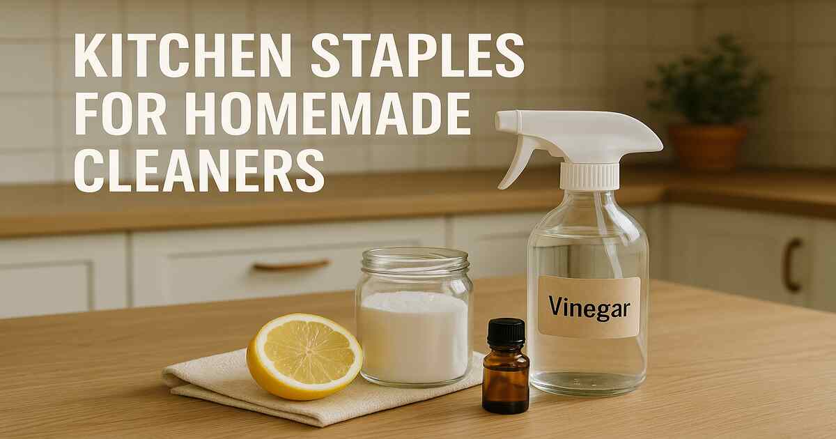 Kitchen Staples for Homemade All-Purpose Cleaners