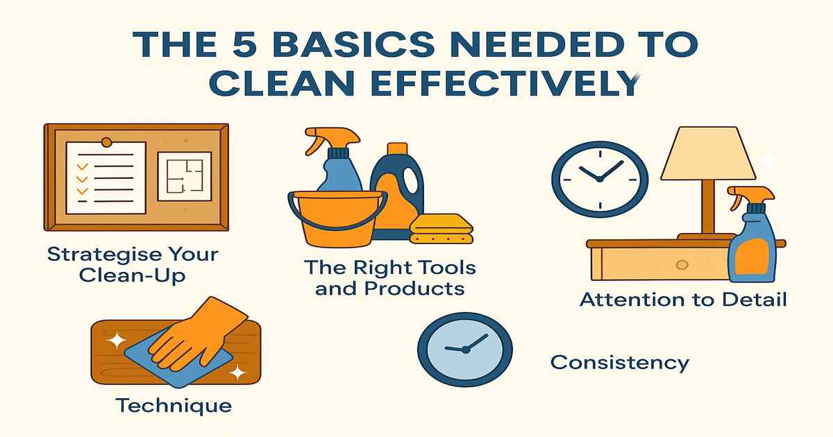 The 5 Basics Needed to Clean Effectively
